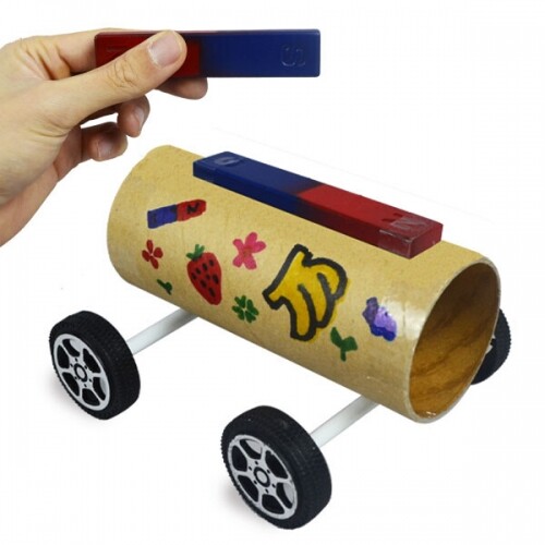 자석을 이용한 장난감 자동차 만들기(막대자석용, 4명 세트)
