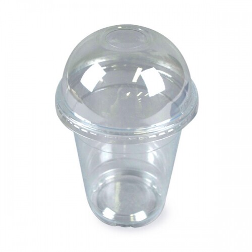 플라스틱 컵과 뚜껑(50세트)(14온스, 컵+돔 뚜껑1구)