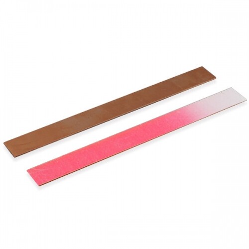 열 변색 긴 구리판(고온용,분홍)(2*20cm, 두께0.3mm)
