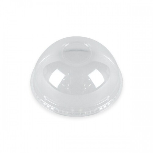 투명 플라스틱 컵 뚜껑(50개입)(돔 뚜껑, 구멍 없음, 14온스)