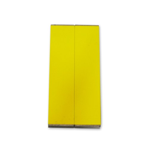 노란 극표시 없는 막대자석(7cm)(알리코제, 2개1조, 각주형)