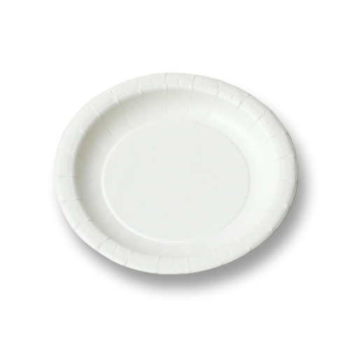 종이 접시(10개입)(유광, 흰색, 지름18cm)